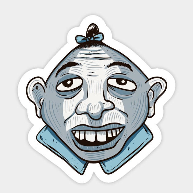 Schlitzie Sticker by revjosh